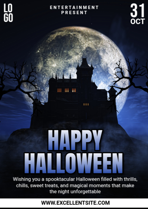Copy of Maximalist Happy Halloween A4 | PosterMyWall