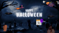 Maximalist Happy Halloween  Digital Display (16:9) template