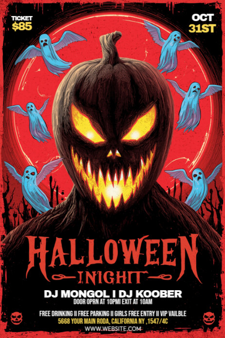 Copy of Maximalist Happy Halloween Party Poster | PosterMyWall
