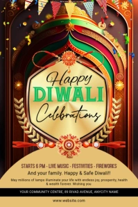 Maximalist Happy Halloween Pinterest Graphic template