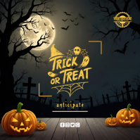 Maximalist Happy Halloween Square (1:1) template