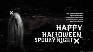 Black Maximalist Happy Halloween Youtube Thumbnail YouTube-miniature Template