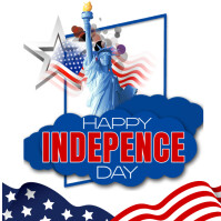 Maximalist Happy Independce Day Instagram Post Instagram-bericht template