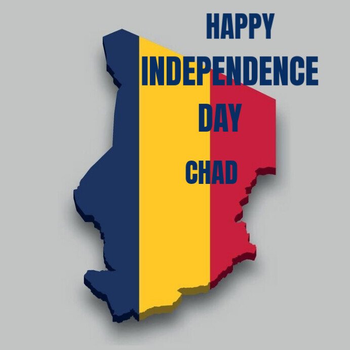 Maximalist Happy Independence Day Chad Instagram Post template