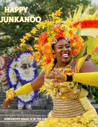 Maximalist Happy Junkanoo Flyer (us Letter) template