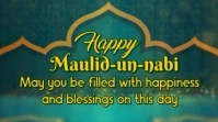 Maximalist Happy Maulid Nabi Flyer  Digital Display (16:9) template