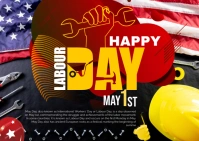 Maximalist Happy May Day Postcard Ikhadi leposi template