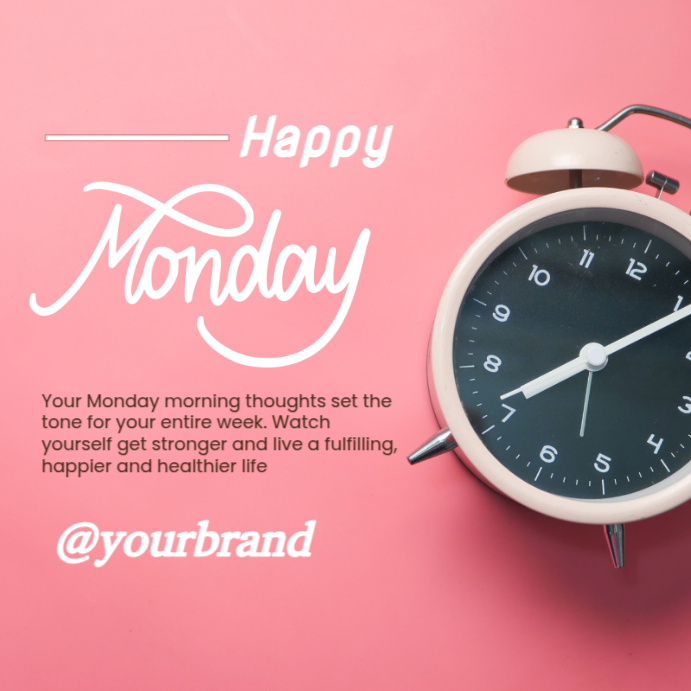 Maximalist Happy Monday  Instagram Post template