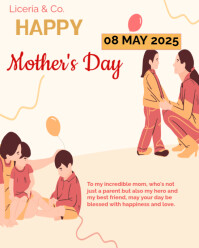 Maximalist Happy Mother Day Instagram Portrait template