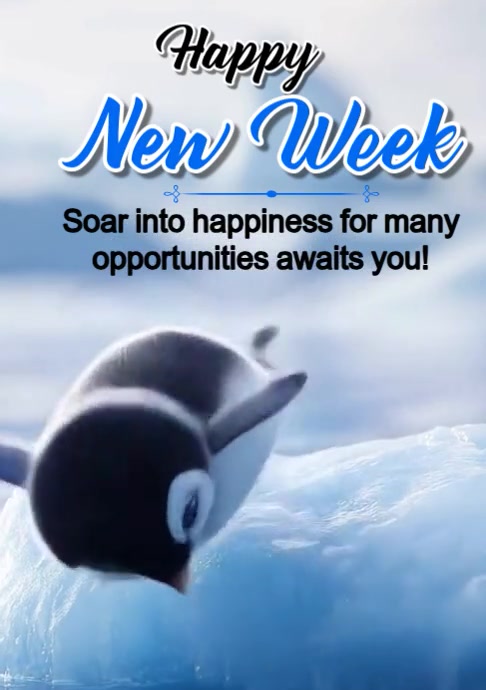 Maximalist Happy New Week Design Template  A4