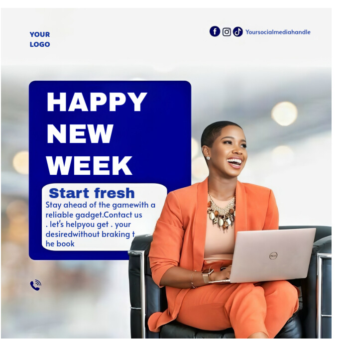 Maximalist Happy New Week Instagram Post Template PosterMyWall Maximalist Happy New Week Instagram Post Template PosterMyWall