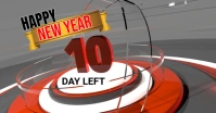 Maximalist Happy New Year 2025 Countdown Facebook Shared Image template