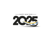 Maximalist Happy New Year 2025 Flyer (us Letter) Template | PosterMyWall