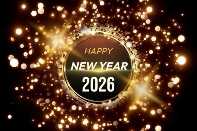 Maximalist Happy New Year 2026 Poster Template | PosterMyWall