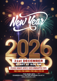 Maximalist Happy New Year A2 template