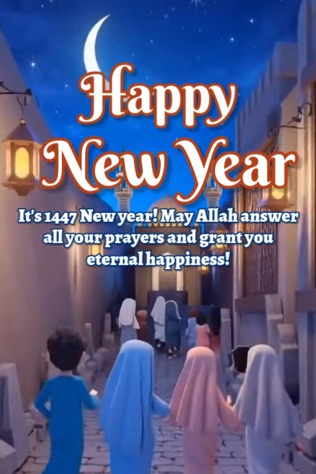 Maximalist Happy New Year Design Template  Poster Cartaz