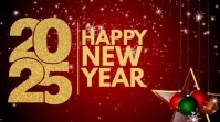 Maximalist Happy New Year Digital Display (16:9) template