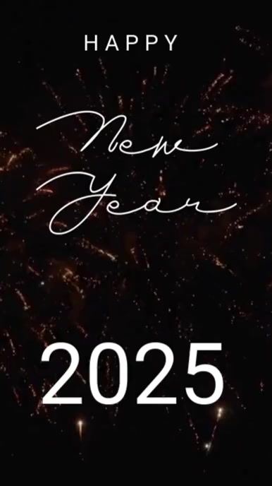 Maximalist Happy New Year  Digital Display (9:16) template