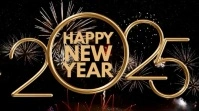Maximalist Happy New Year Digital Display (16:9) template