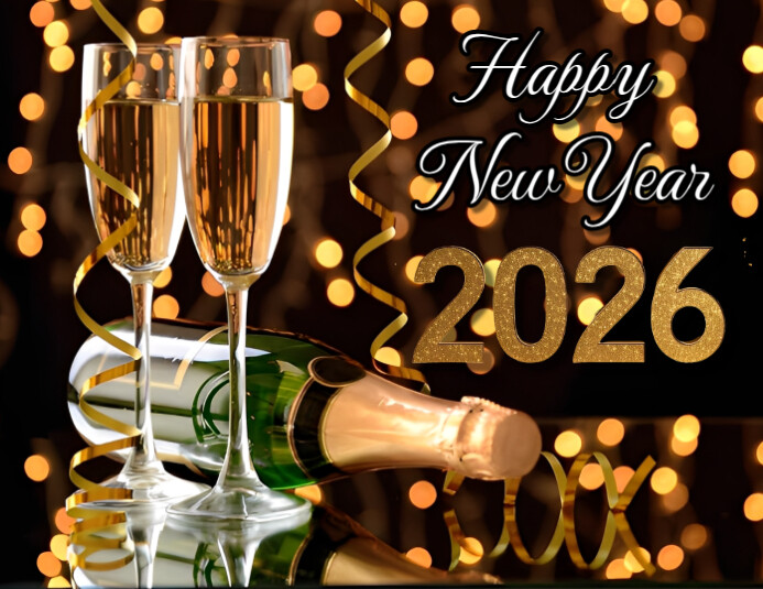 Maximalist Happy New Year Flyer (us Letter) Template | PosterMyWall
