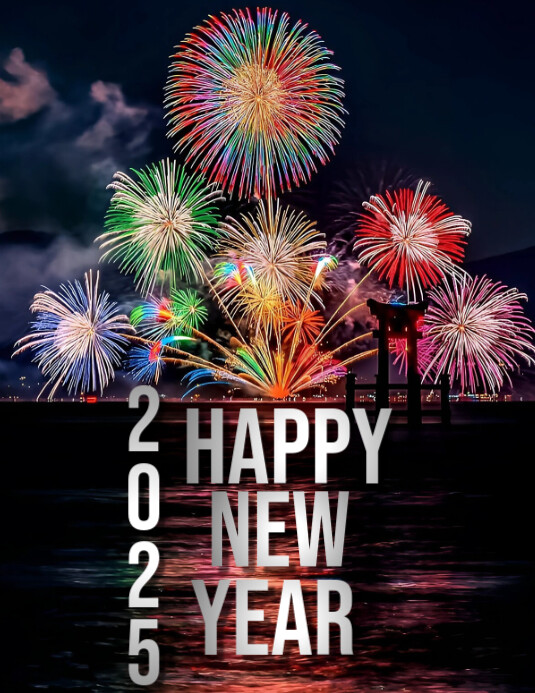 Copy of Maximalist Happy New Year Flyer (us Letter) | PosterMyWall