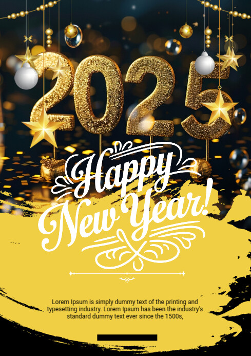 Copy of Maximalist Happy New Year Flyer A2 | PosterMyWall