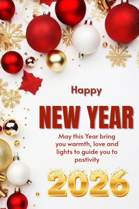 Plantilla de Maximalist Happy New Year Greating Poster | PosterMyWall