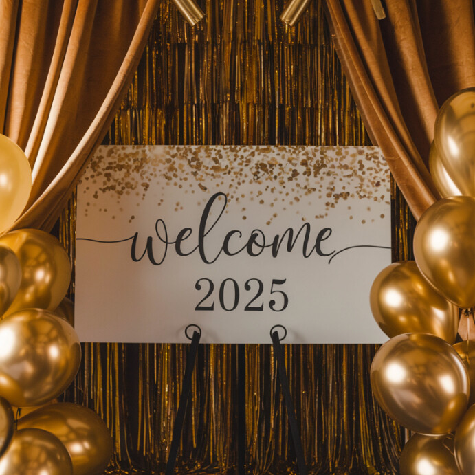 Maximalist Happy New Year Instagram Post Template | PosterMyWall