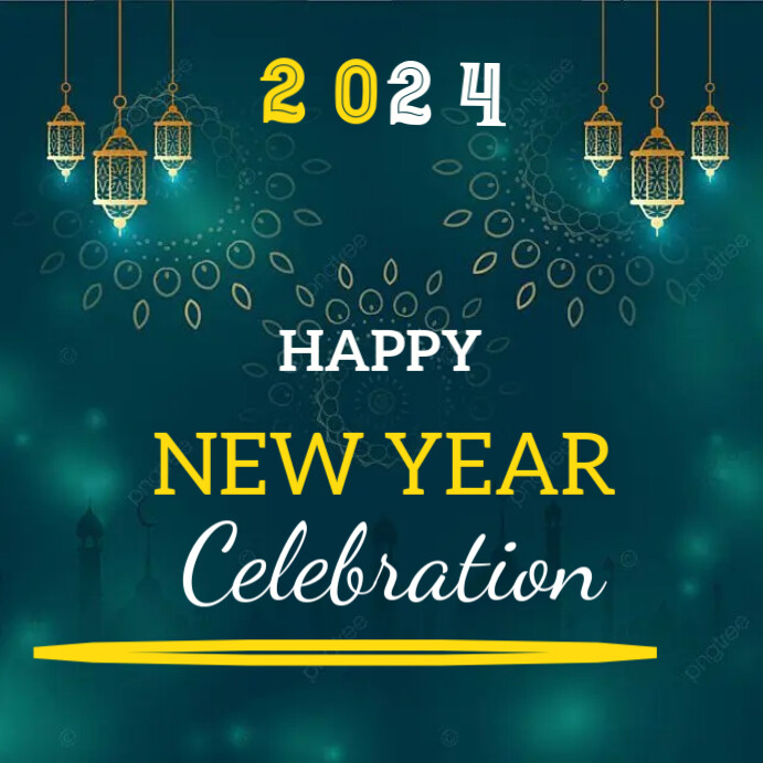 Maximalist Happy New Year Instagram Post Template | PosterMyWall