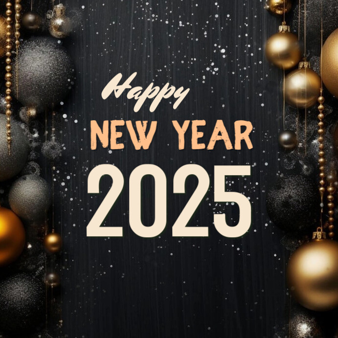 Maximalist Happy New Year Instagram Post Template | PosterMyWall