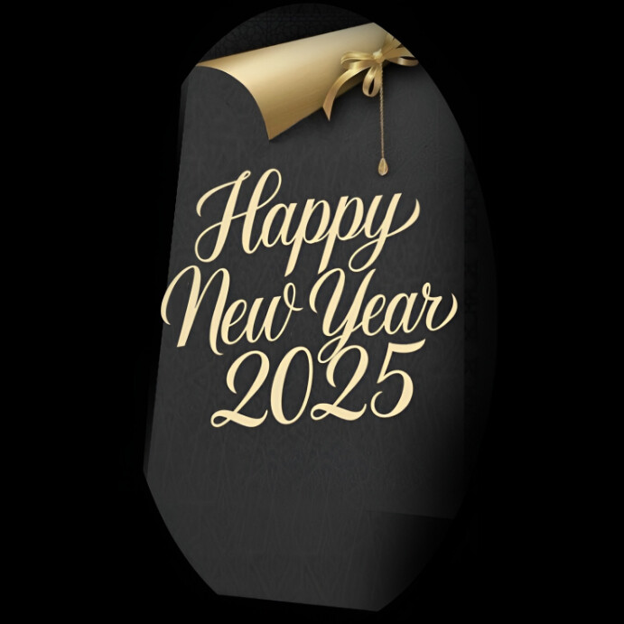 Maximalist Happy New Year Instagram Post Template | PosterMyWall
