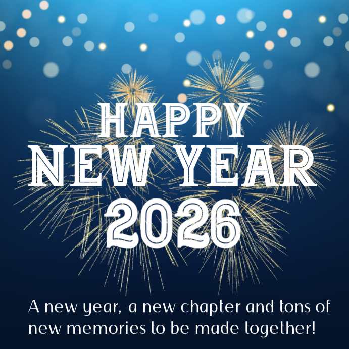 Maximalist Happy New Year Instagram Post Template | PosterMyWall