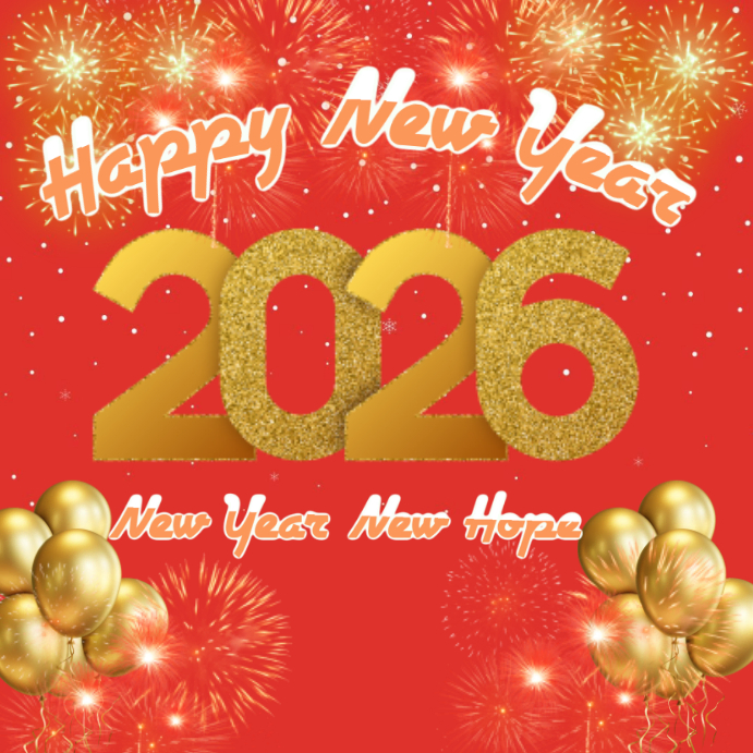 Maximalist Happy New Year Instagram Post Template | PosterMyWall