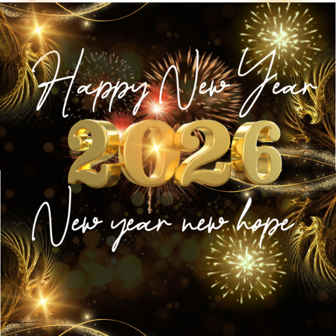 Maximalist Happy New Year Instagram Post Template | PosterMyWall