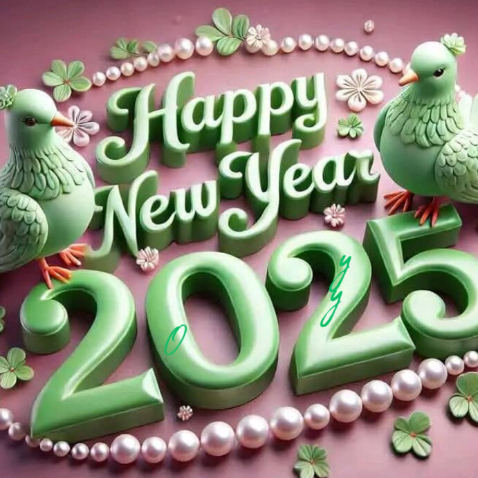 Maximalist Happy New Year Instagram Post Template | PosterMyWall