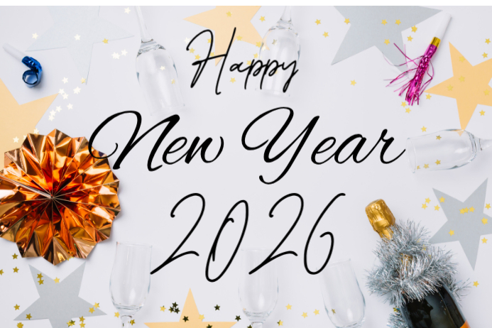Maximalist Happy New Year Poster Template | PosterMyWall