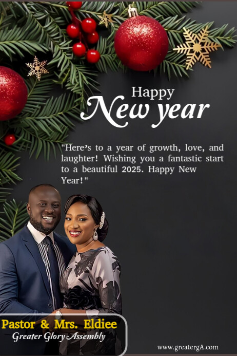 Maximalist Happy New Year Wishes Poster Template | PosterMyWall