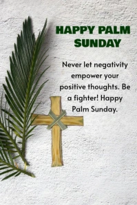 Maximalist Happy Palm Sunday Pinterest Graphic Pinterest-grafik template