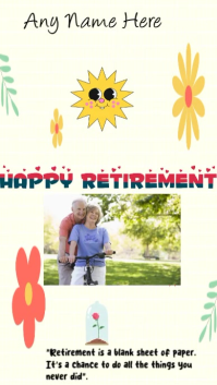 Maximalist Happy Retirement  Instagram Reel template