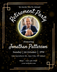 Maximalist Happy Retirement Party  Instagram Portrait template