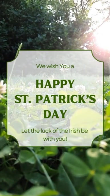 Maximalist Happy St Patrick's Day Video Instagram Reel template