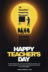 Maximalist Happy Teacher's Day Tumblr Graphic template