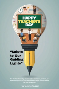 Maximalist Happy Teacher's Day Tumblr Graphic template