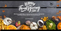 Maximalist Happy Thanksgiving Day For GREETING Business Facebook Event Cover template