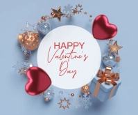 Maximalist  Happy Valentine's Day  Medium Rectangle template