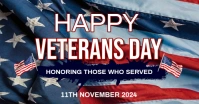 Maximalist Happy Veterans Day Template Facebook Ad