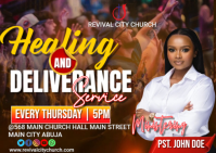 Maximalist Healing And Deliverance  Postcard template