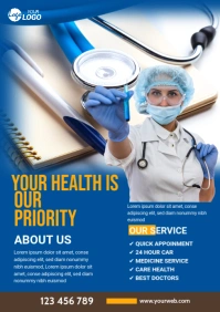 Maximalist Health Care Services Ad A5 template