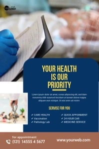 Maximalist Health Care Social Banner Banner 4' × 6' template