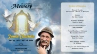 Maximalist Heaven Gold Gate Funeral Presentation (16:9) template